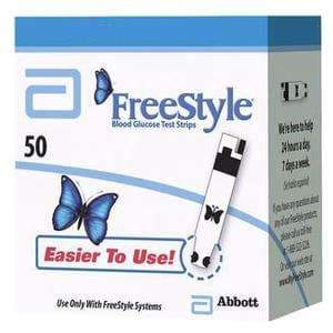 Freestyle Blood Glucose Test Strip with Coulometry Technology - Box of 50 - Image 1