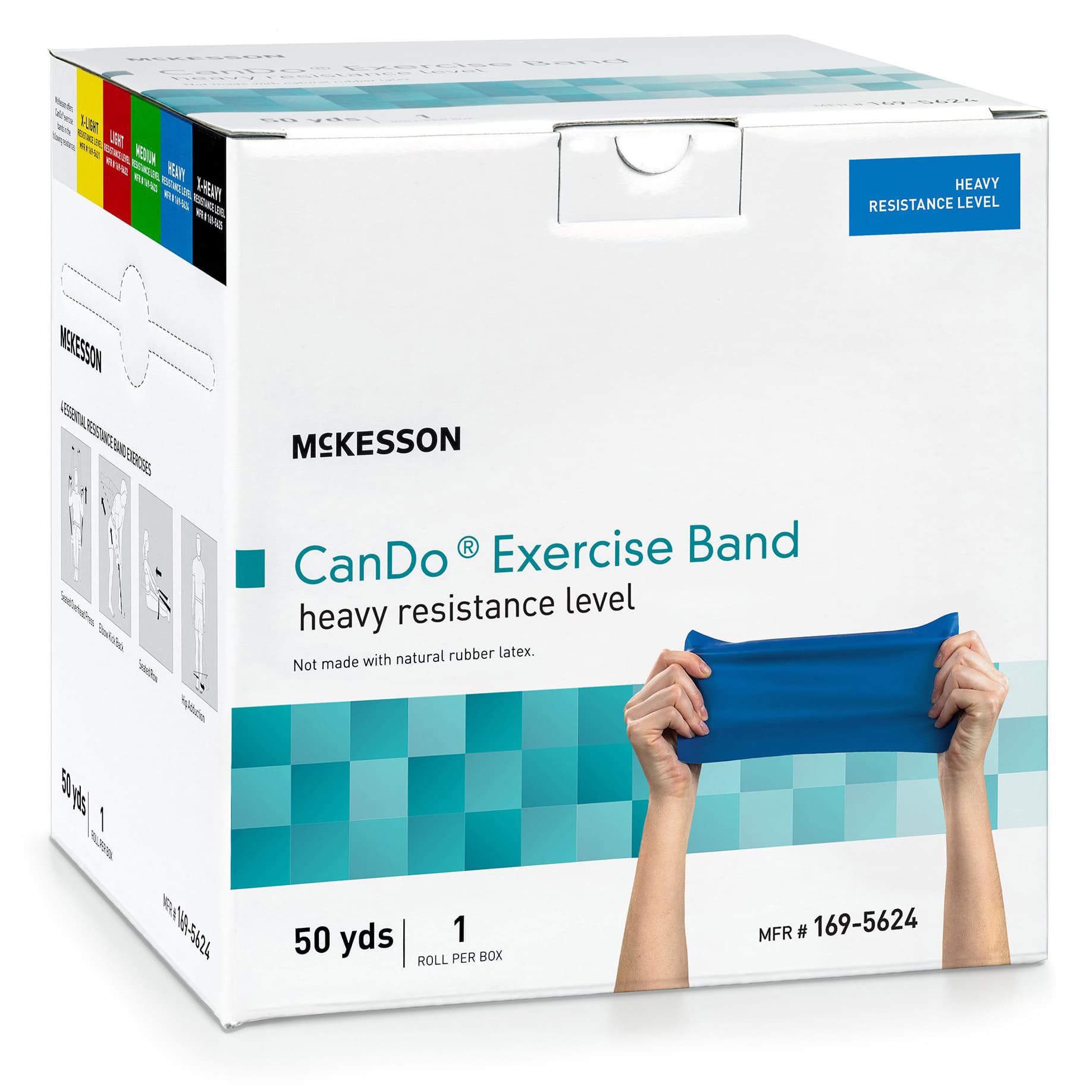 McKesson CanDo Blue Heavy Resistance Exercise Band - Image 3
