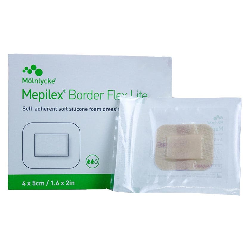 Mepilex Border Flex Lite Dressing, 1.6 x 2 Inch - Box of 10 - Image 1