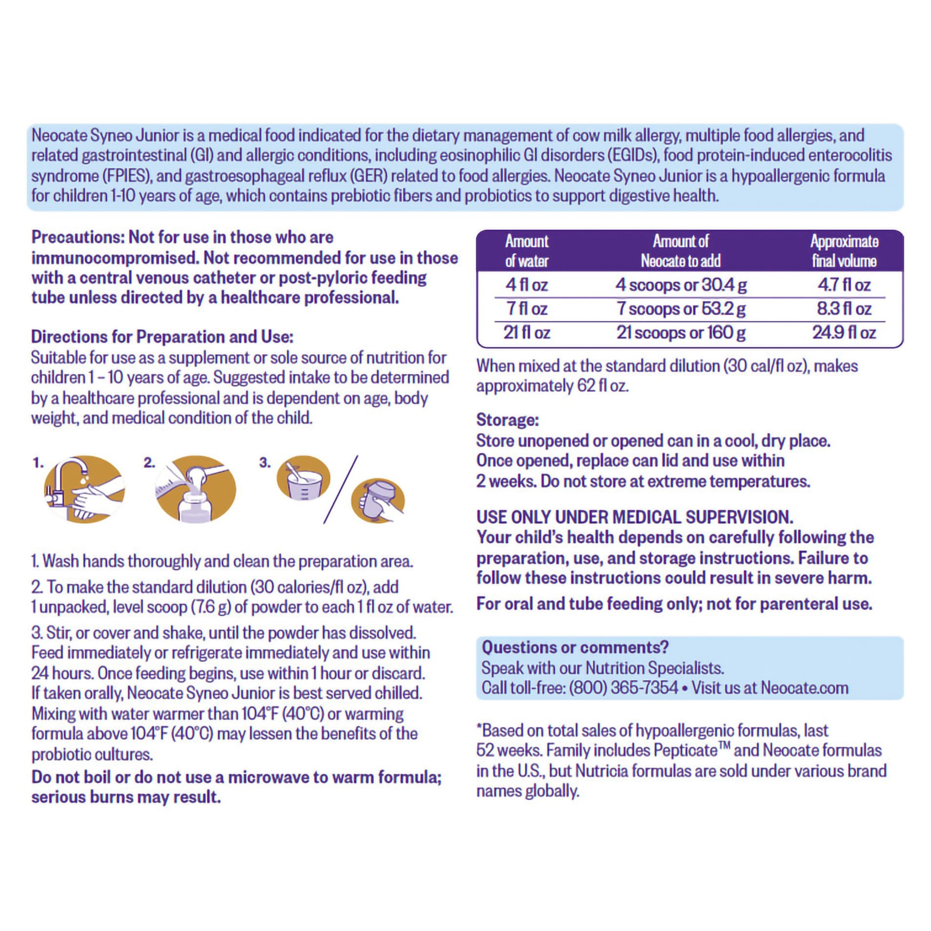 Neocate Syneo Junior Pediatric Oral Supplement - Image 3
