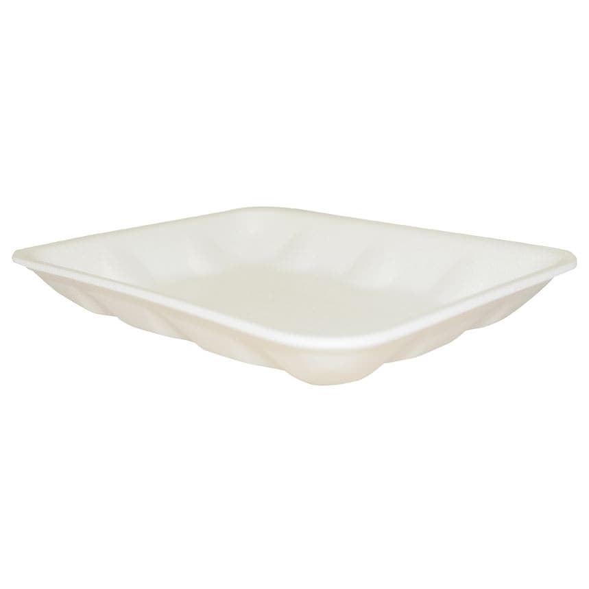 Novipax White Food Tray, 0.63 x 5-3/4 x 8-1/4 Inch - Case of 500