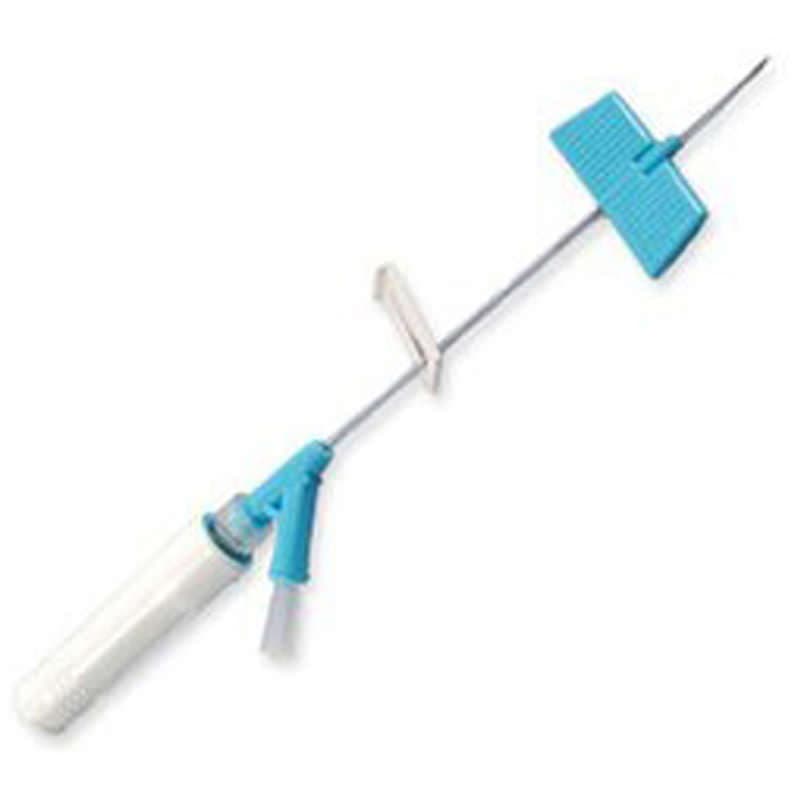 BD Closed IV Catheter 22 Gauge, 0.75 Inch Retracting Needle, PRN Port Type - Box of 25 - Image 1