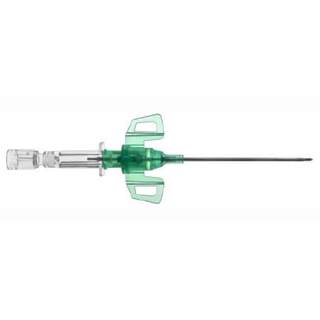 B. Braun Introcan Safety 3 Closed IV Catheter, Green, 18 Gauge, 1.25 Inch - Case of 200 - Image 1