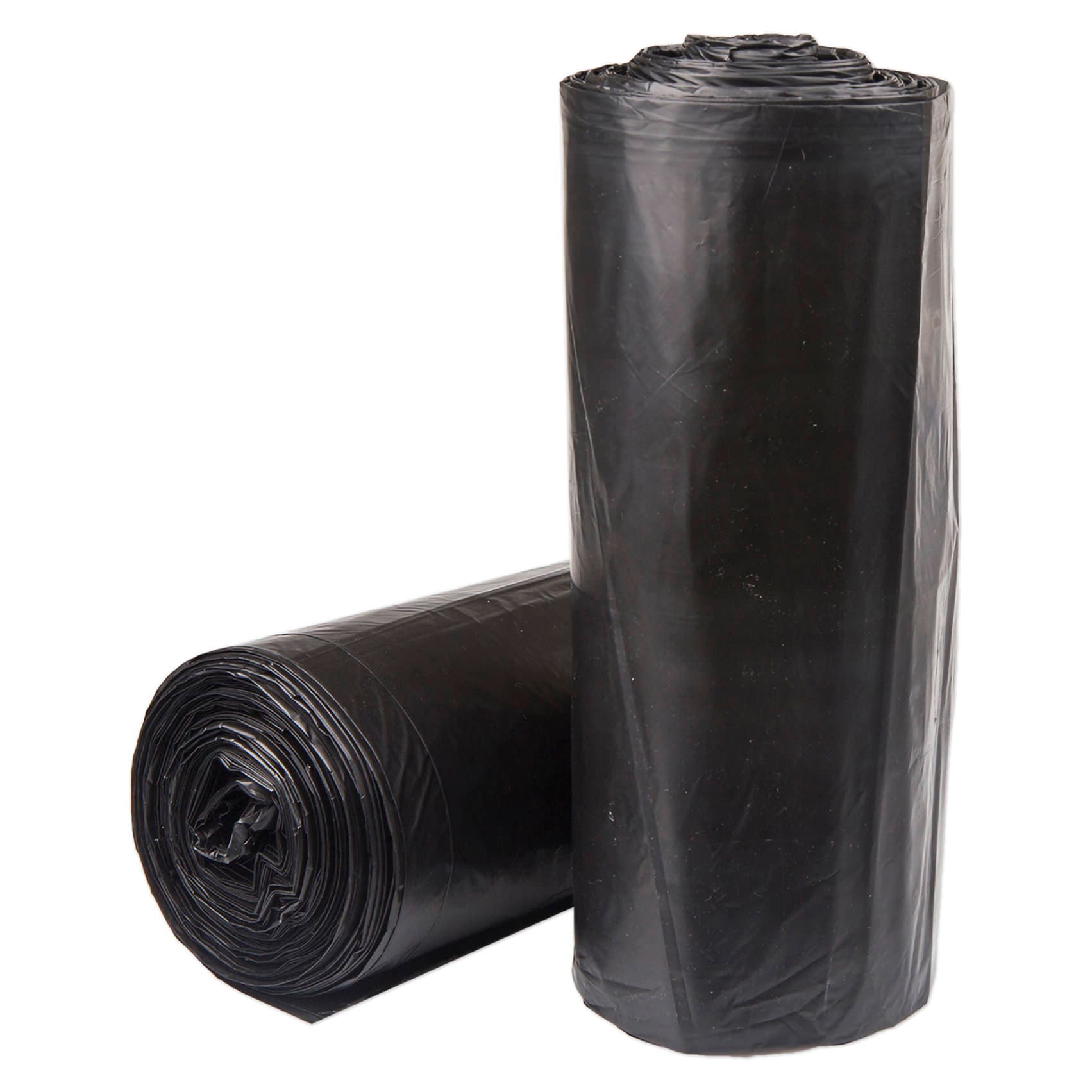 McKesson Super Heavy Duty Trash Bag Star Seal Bottom 60 gallon, Black - Case of 100 - Image 1