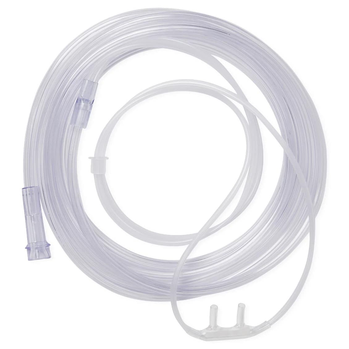 Medline Hudson RCI Soft Oxygen Cannula with Standard Connector, Adult, 4 Foot Tubing - Each - Image 1