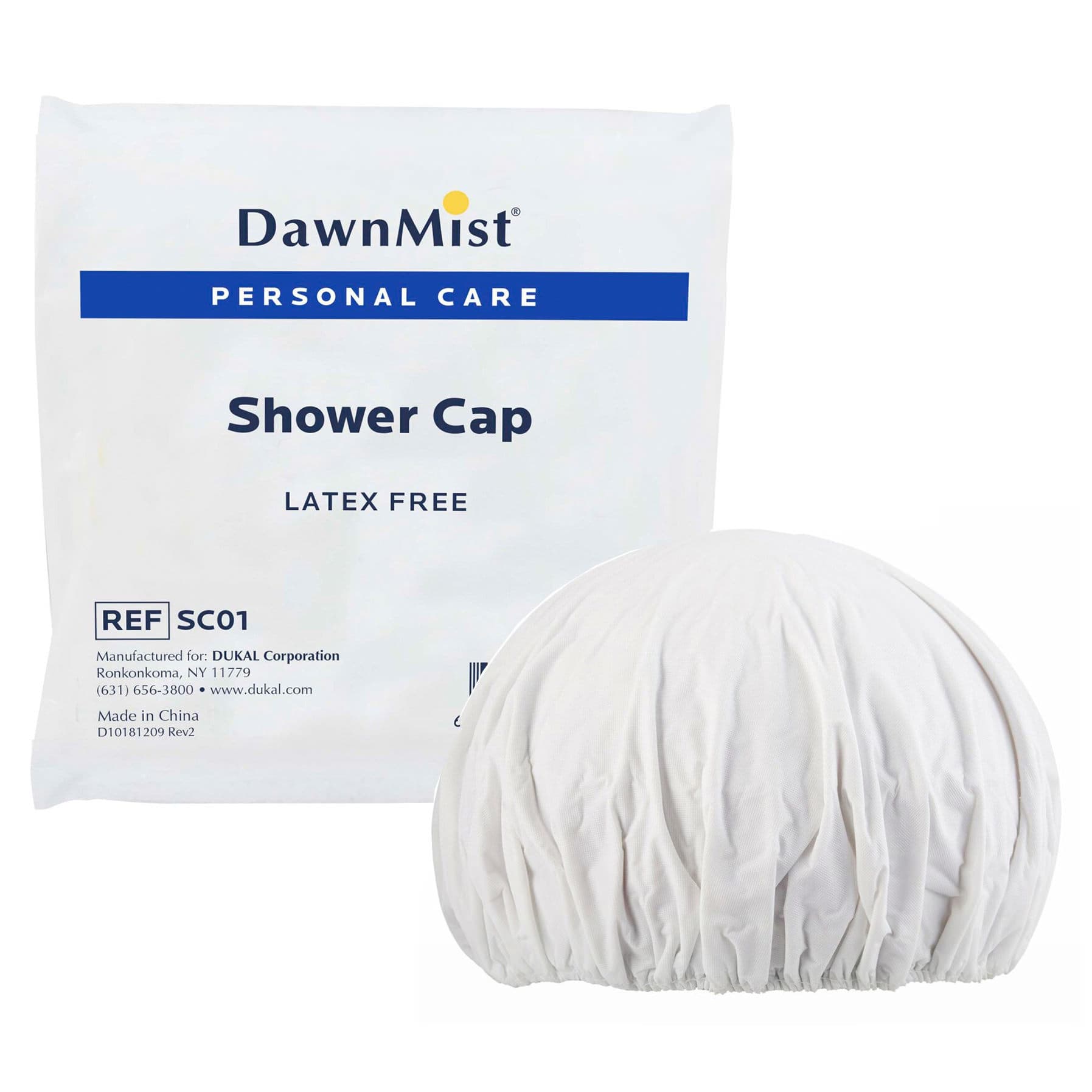 DawnMist Clear Shower Cap - Case of 2000 - Image 1