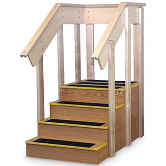 Hausmann Straight Staircase with Platform - Image 1