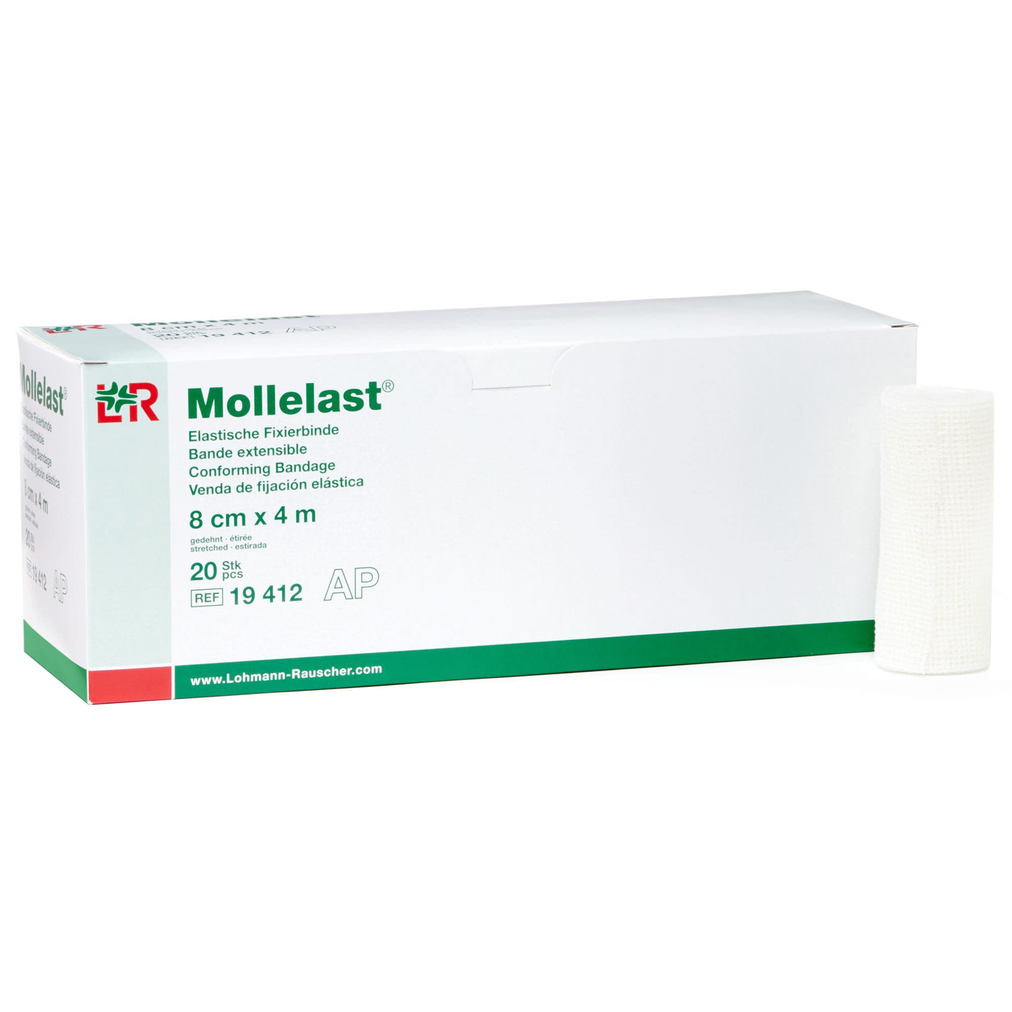 Mollelast Conforming Bandage, 3.2 Inch x 4.4 Yard - Box of 20 - Image 1