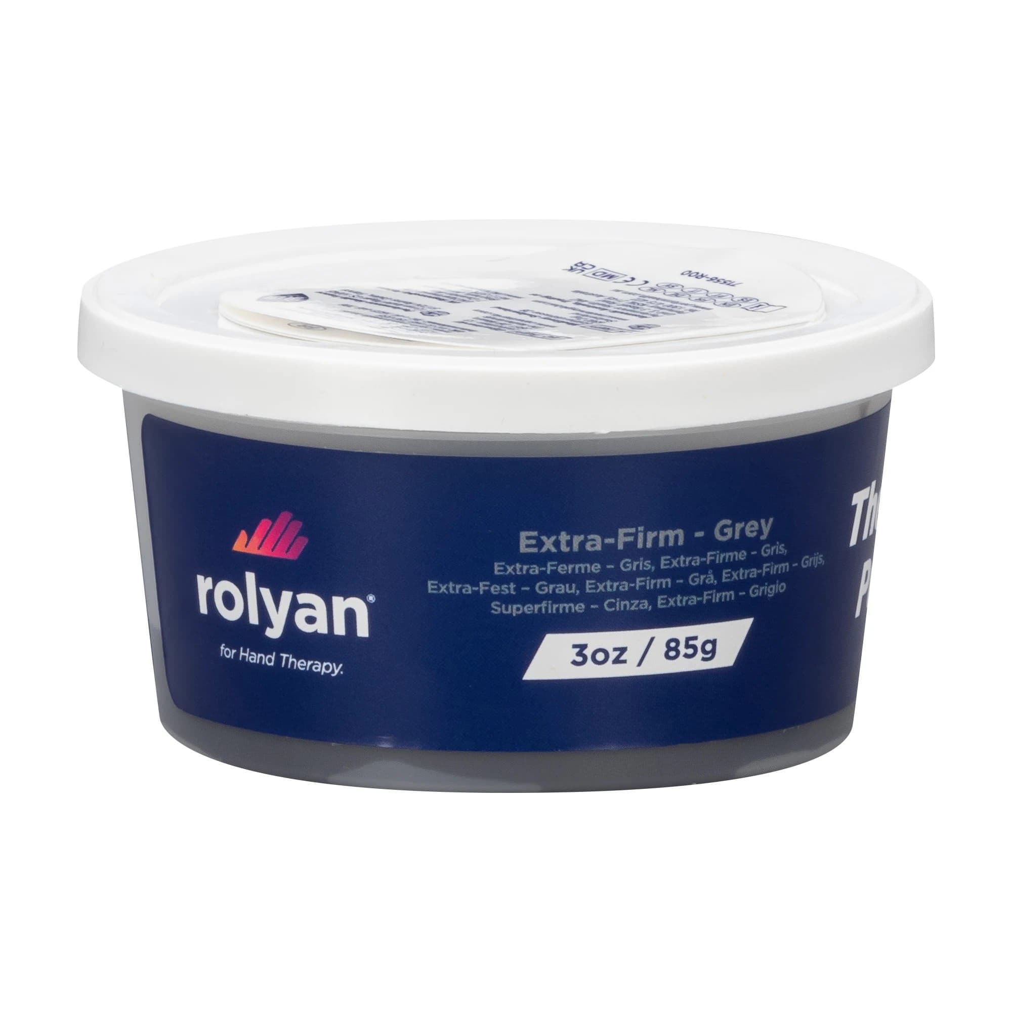 Rolyan Therapy Putty, 3 oz Gray, Extra Firm - Image 1