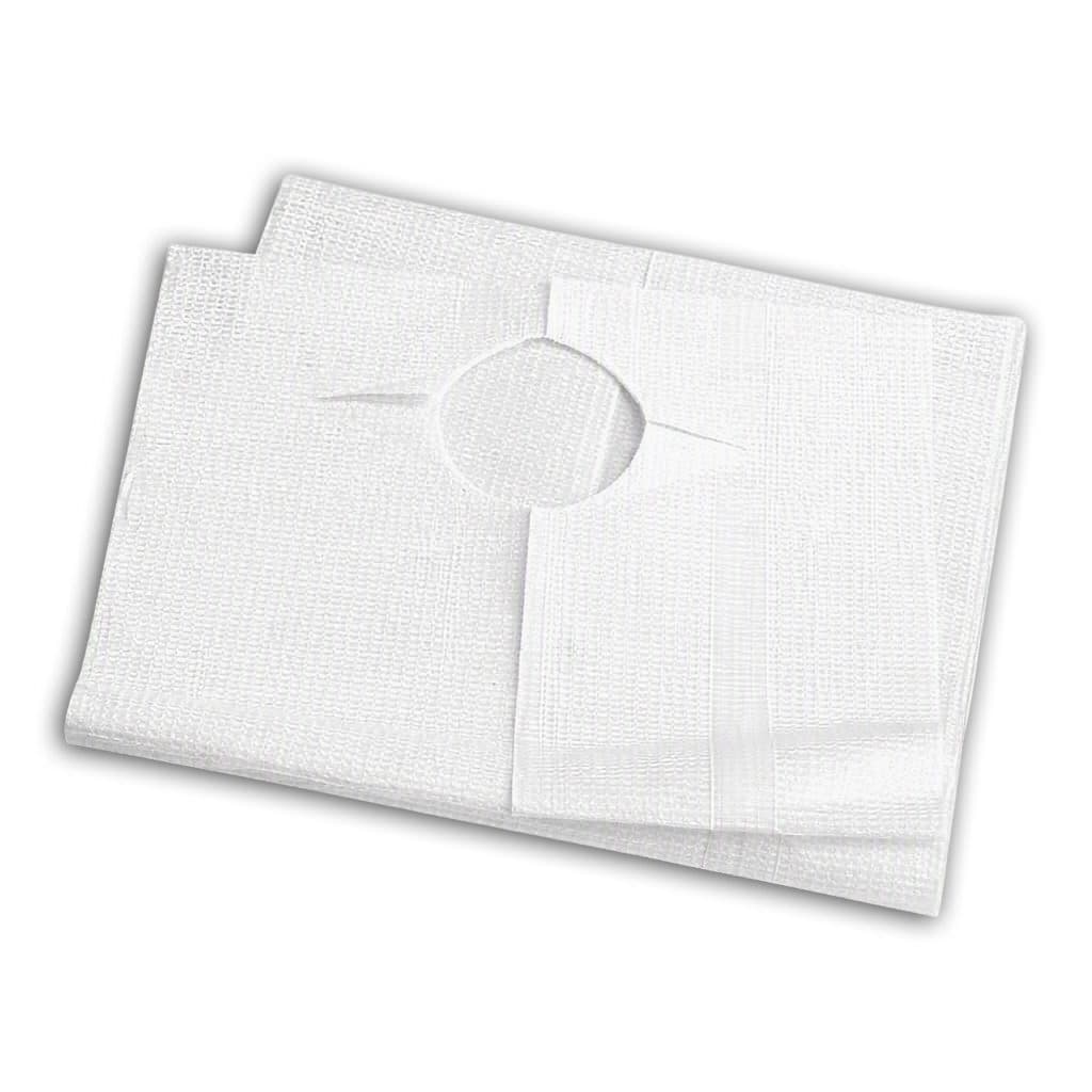 Medline Disposable Tissue-Poly Bib, 19" x 35", Slip-On - Each - Image 1