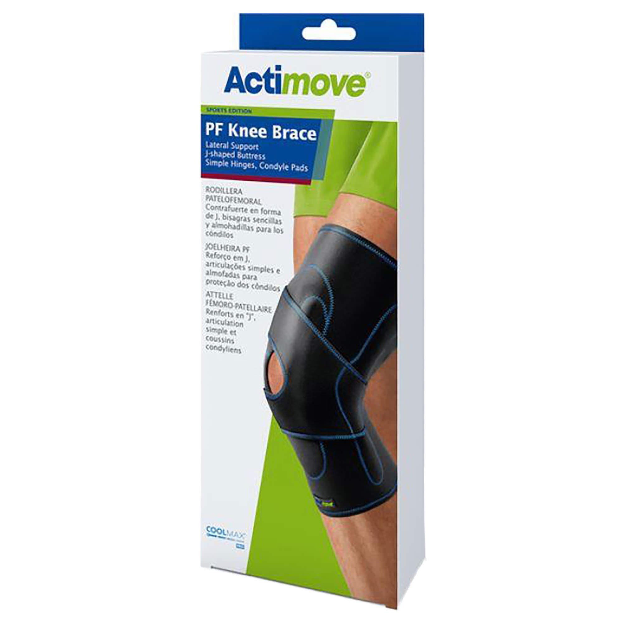 Actimove PF Knee Brace Lateral Support Simple Hinges, Black - Image 3