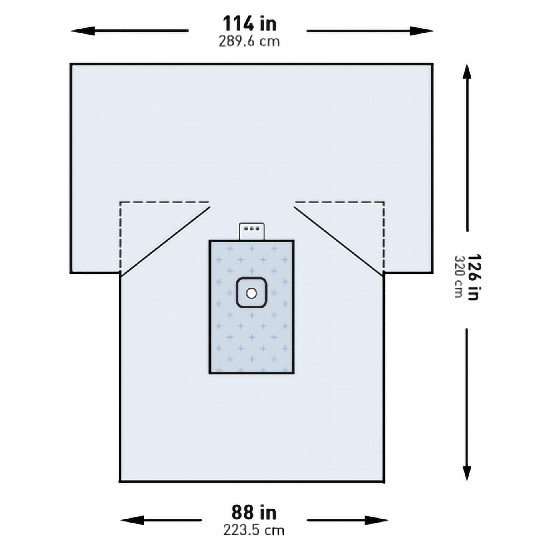McKesson Orthopedic Lower Extremity Drape, 114 W x 88 W x 126 L Inch - Each - Image 1