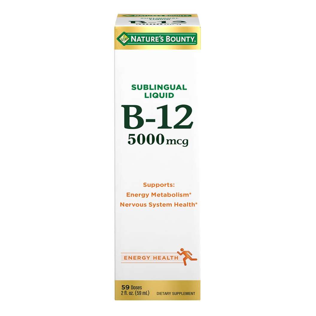 Nature's Bounty Vitamin B-12 Super Strength, 5000 mcg, 2 oz - Bottle