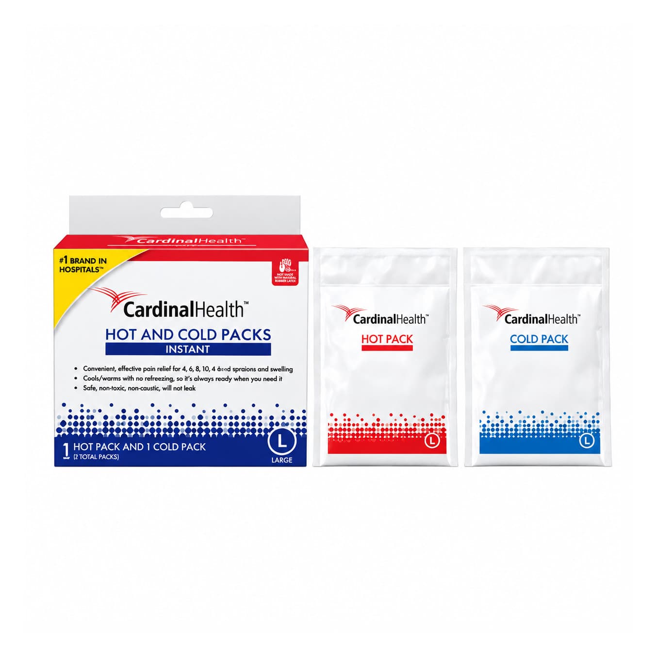 Cardinal Health Instant Hot and Cold Therapeutic Pack, Large