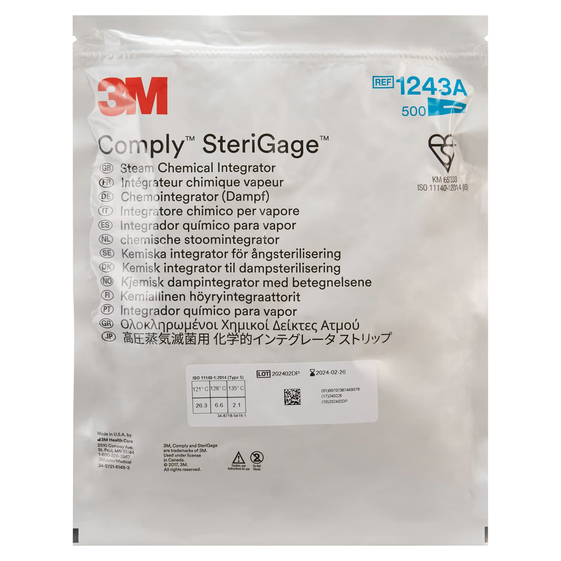 3M Comply SteriGage Steam Chemical Integrator - Bag of 500 - Image 3