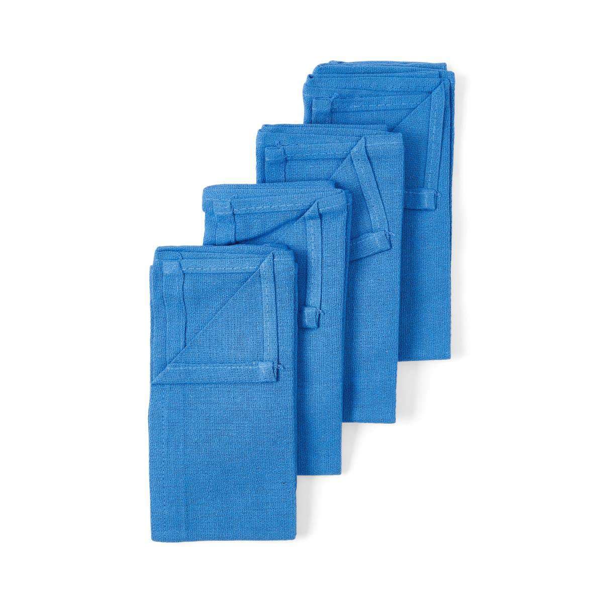Medline Heavy Sterile Disposable Or Towels, Blue - Package of 4 - Image 1