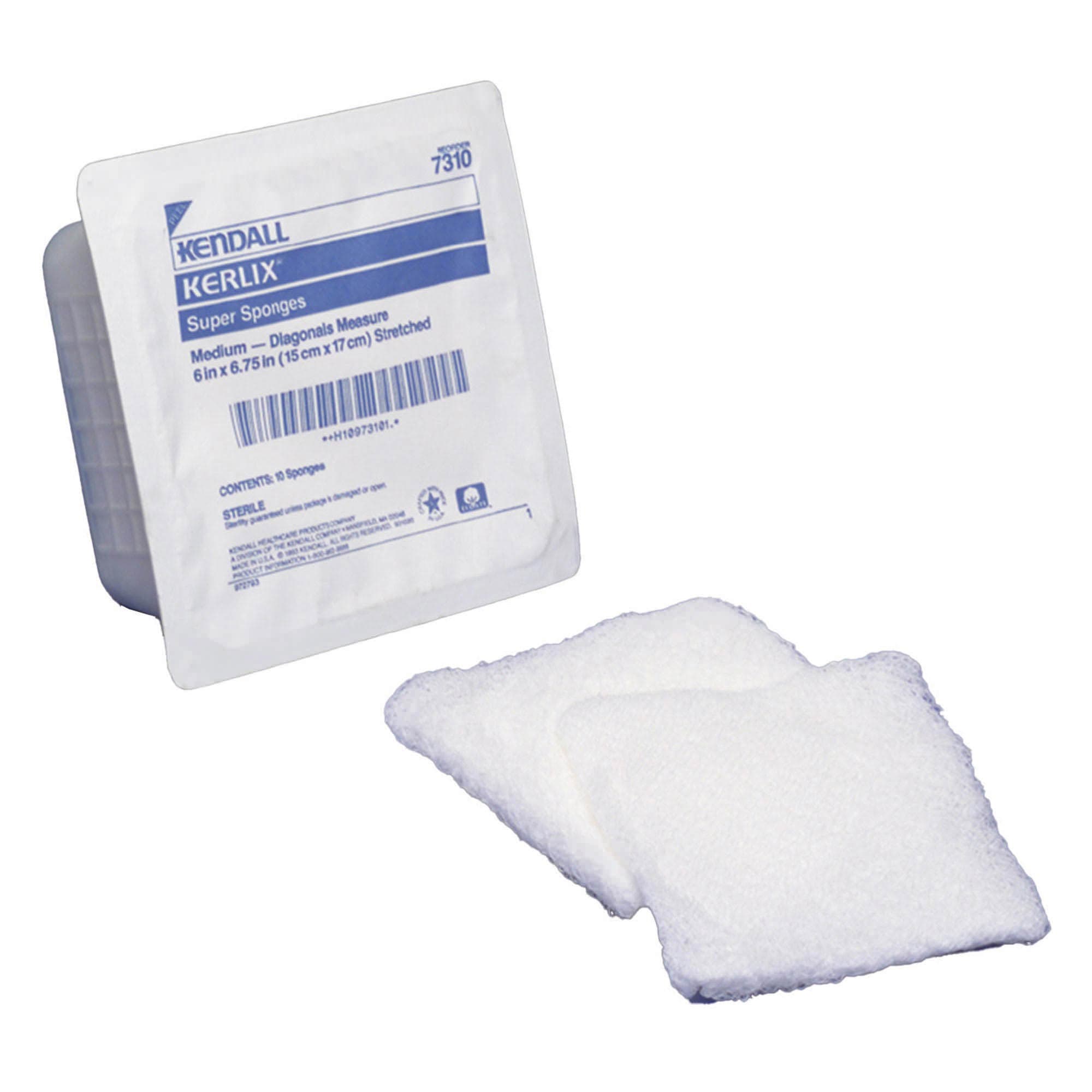 Kerlix Woven Super Sponge, Medium, Sterile, 6 x 6-3/4 Inch