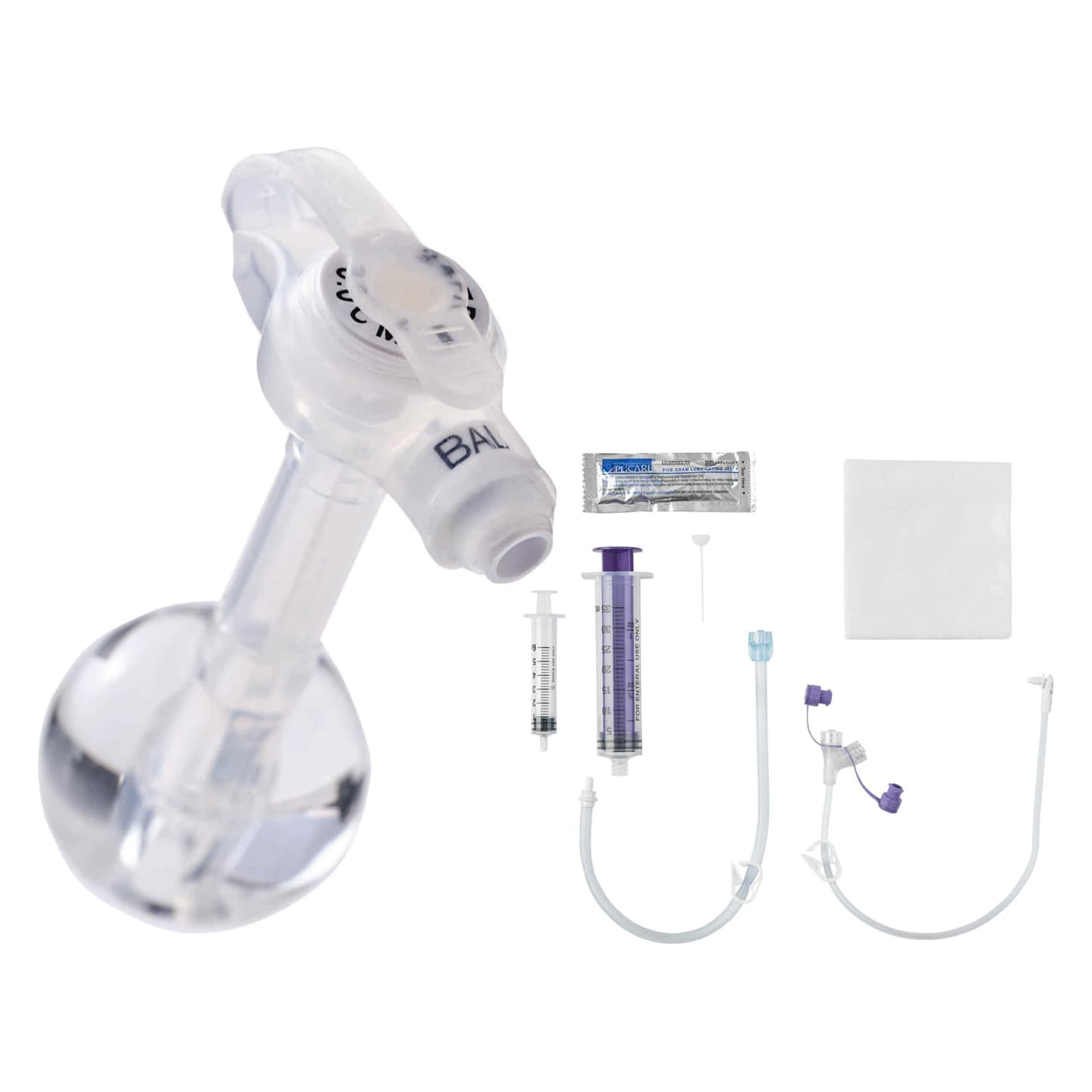 Mic-Key Enfit Low Profile Gastrostomy Feeding Tube Kit, 24 Fr, 1.7 cm - Each - Image 1
