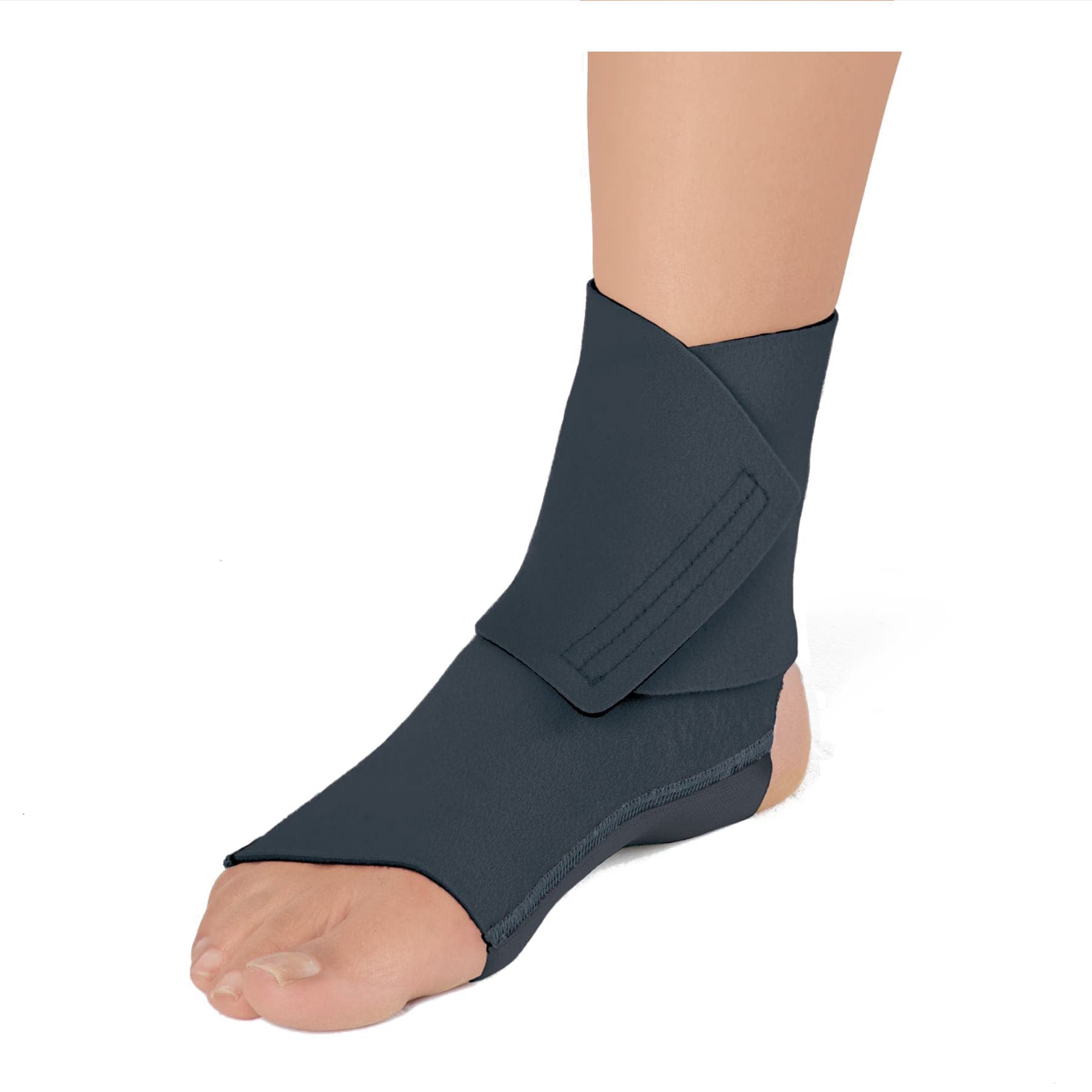 ReadyWrap Foot SL Compression Wrap, Left, Long, Large, Black - Image 1