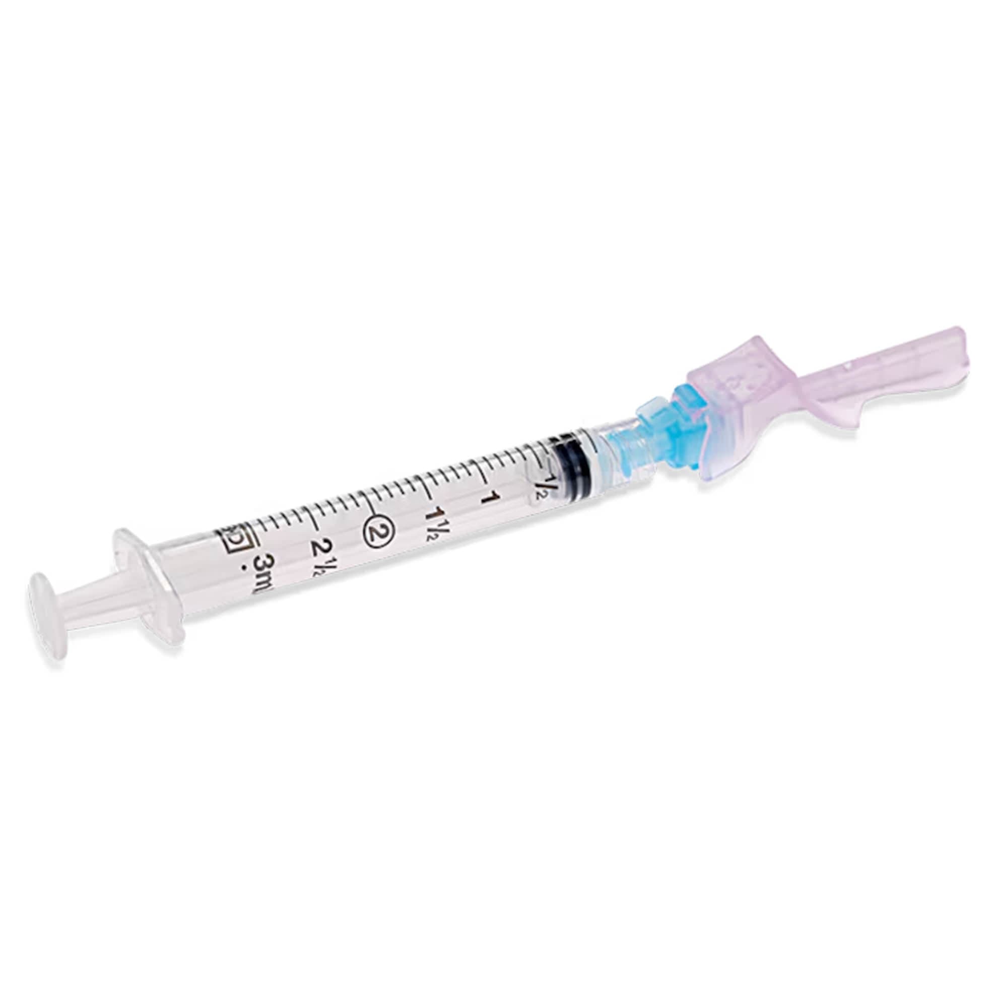 BD Eclipse Safety Hypodermic Syringe with Needle, Luer Lock Tip