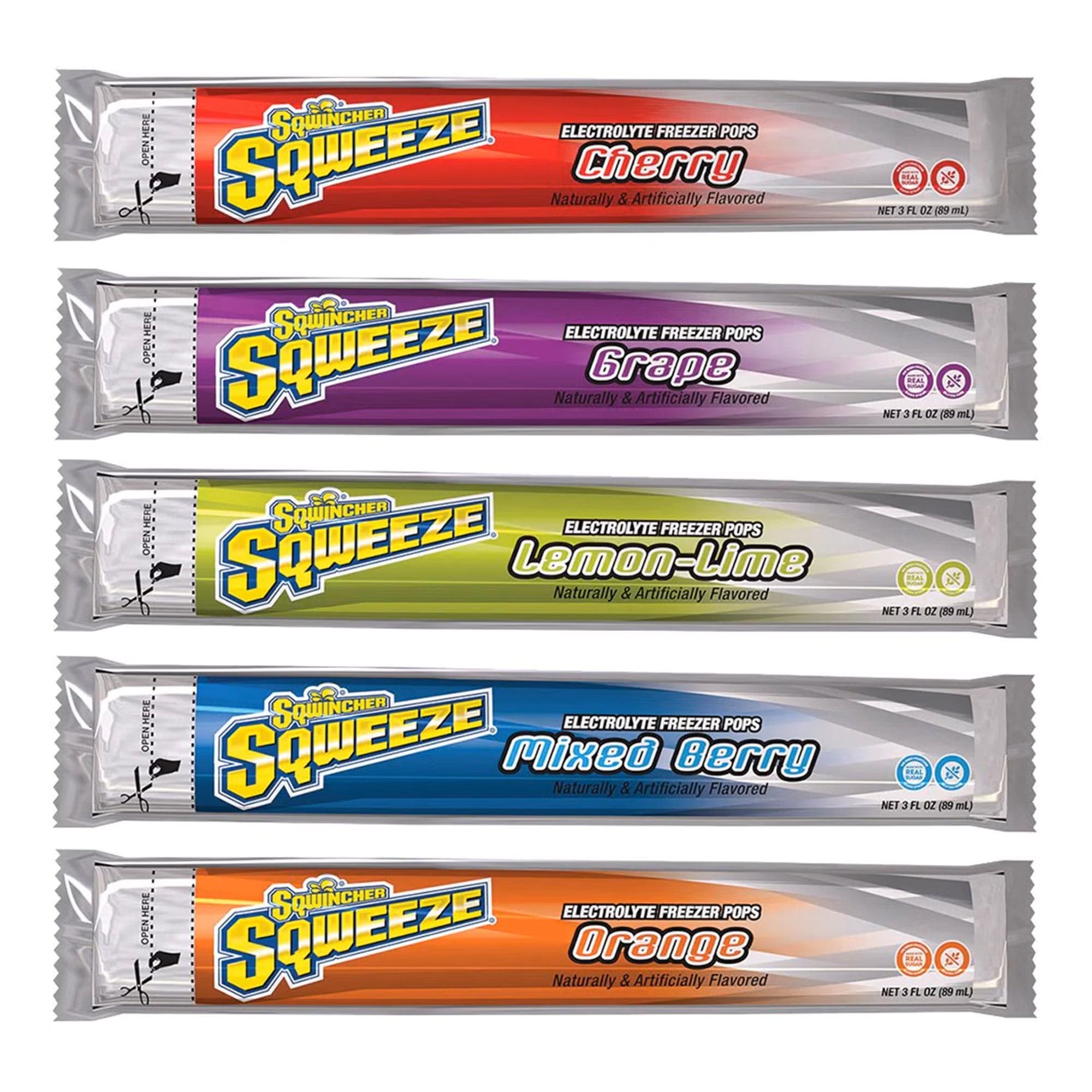 Sqwincher Squeeze Freezer Pop Oral Electrolyte Solution