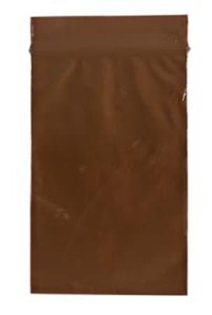 RD Plastics Company Reclosable Bag 3 mil, Amber, Zipper Closure, 2 x 3 Inch - Case of 1000 - Image 1