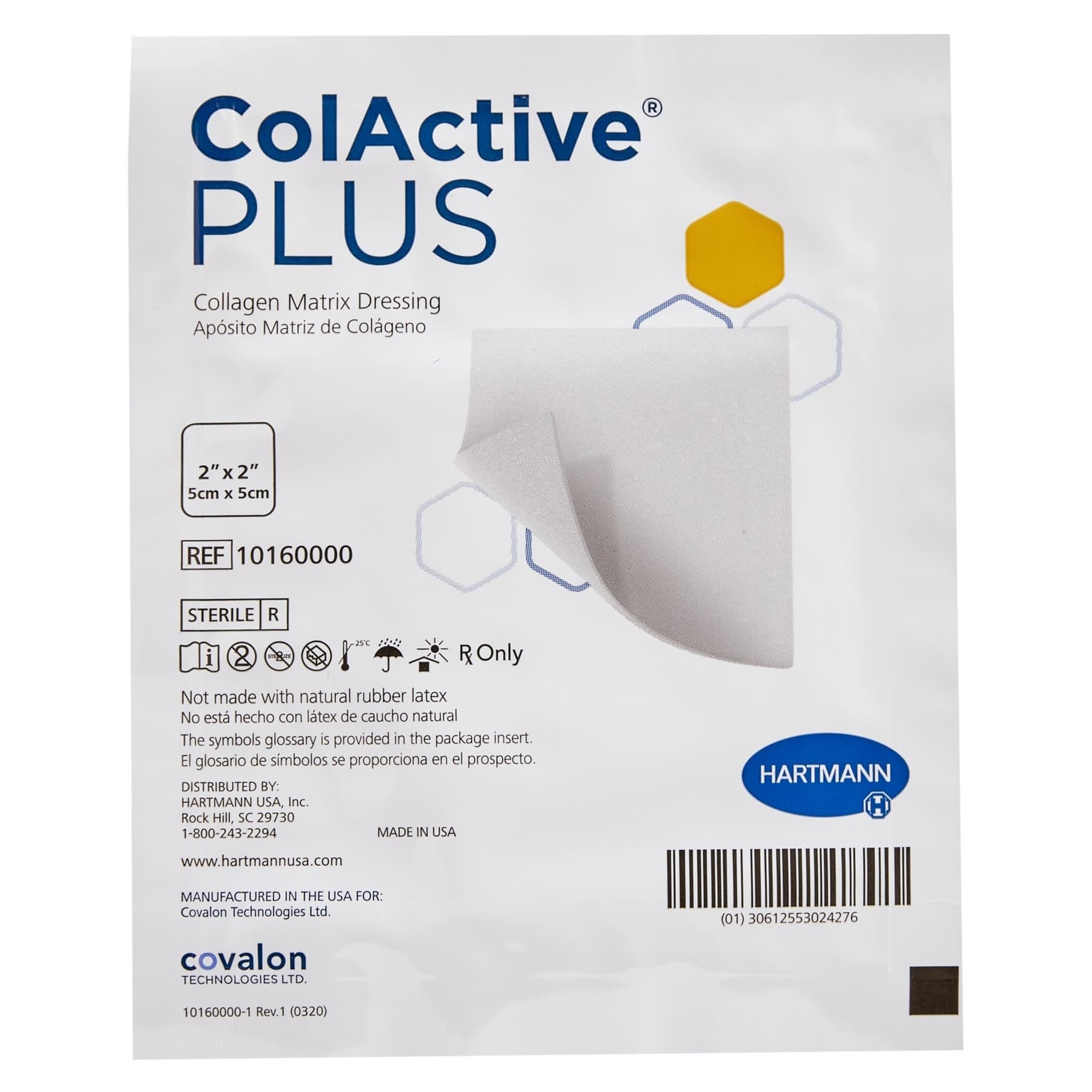 ColActive Plus Collagen Dressing, 2 X 2 Inch - Image 1