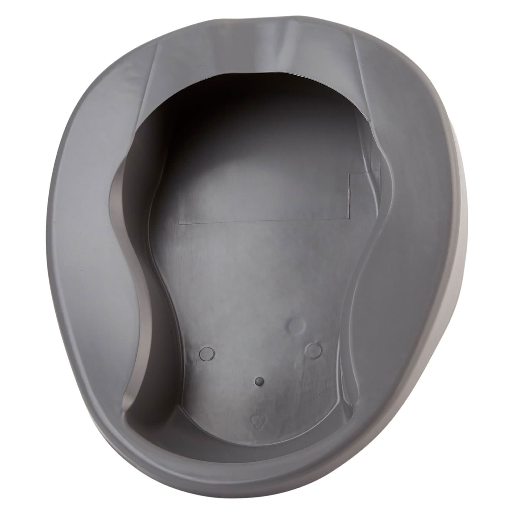 McKesson Pontoon Bedpan Graphite 15 L Inch Single Patient Use