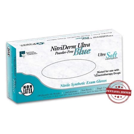 NitriDerm Ultra Blue Nitrile Exam Gloves