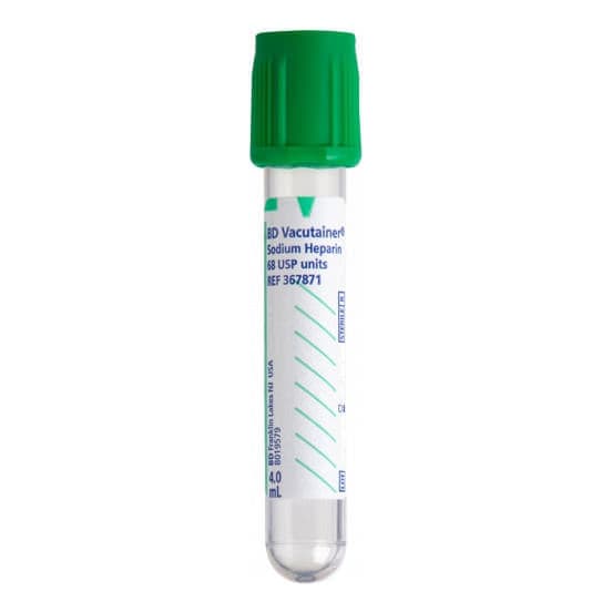 BD Vacutainer Sodium Heparin Tubes with Hemogard Closure - Image 1