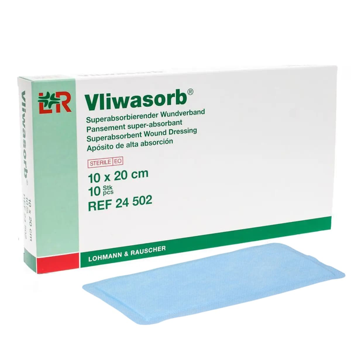 Vliwasorb Super Absorbent Dressing, 4" x 8" - Case of 340 - Image 1