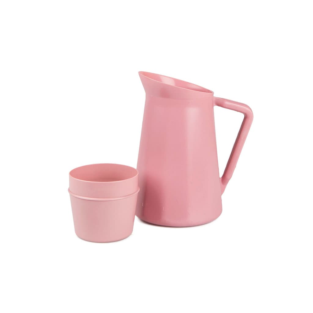 Medegen Pitcher w/Cup Cover, Dusty Rose, 32 oz - Case of 12 - Image 1