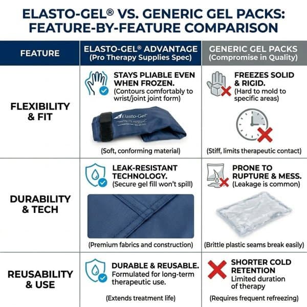 Elasto-Gel Re-Usable Wrist Wrap Hot and Cold Therapy - Image 2
