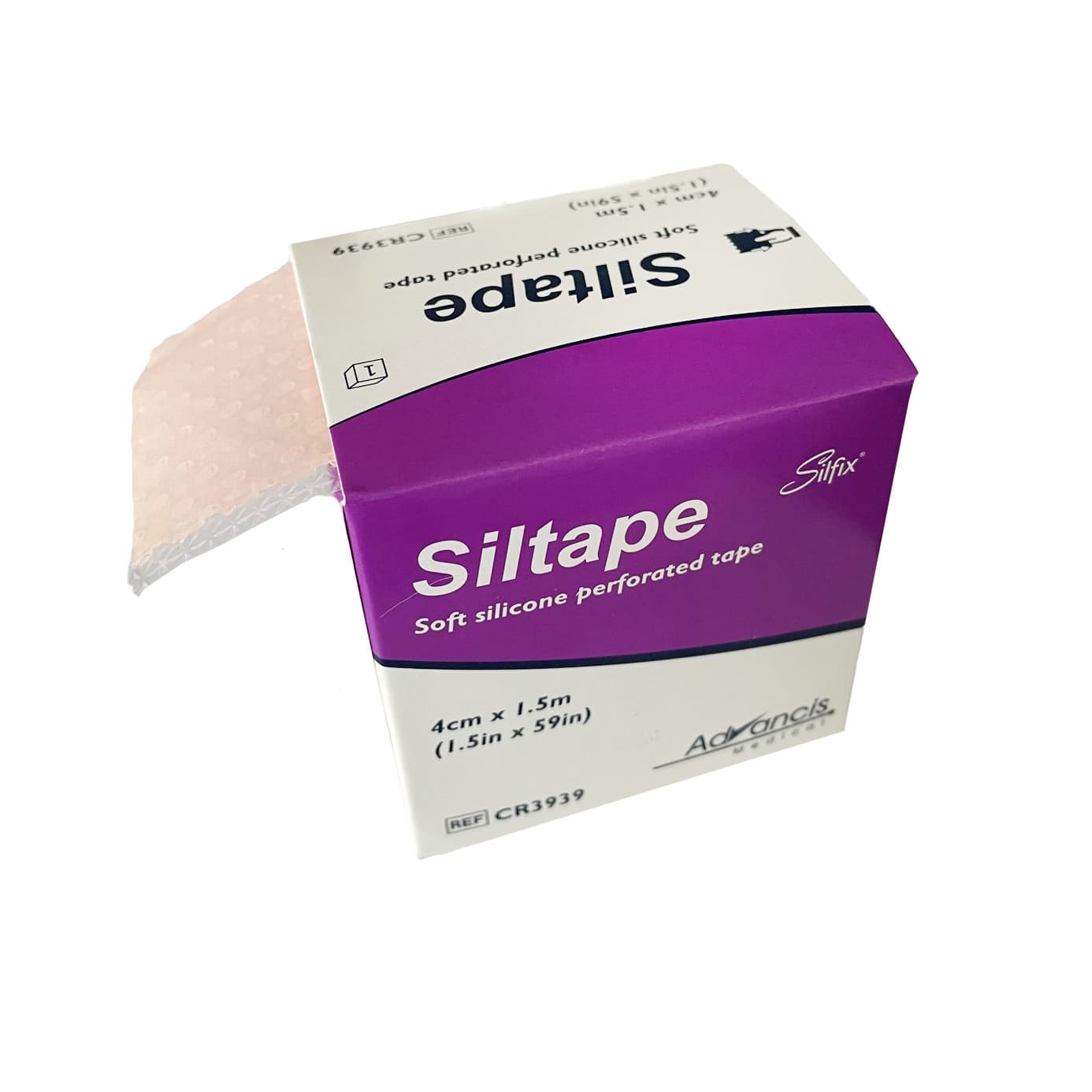 Siltape Soft Silicone Perforated Tape 1-1/2 Inch x 1.5 Yard, Tan - Case of 12 - Image 1