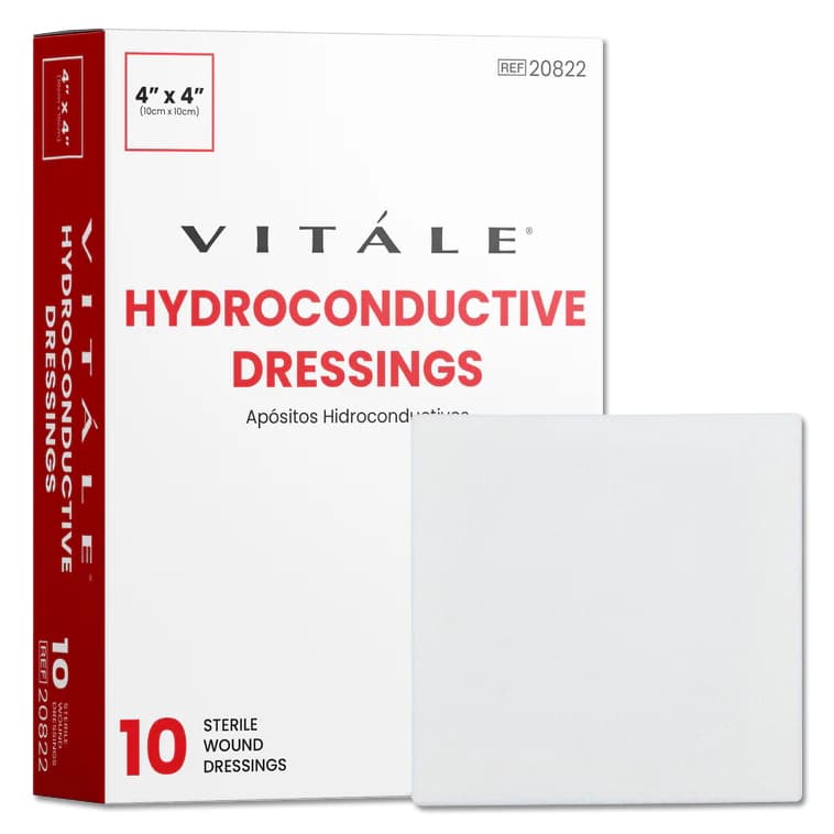 Vitale Hydroconductive Dressing, 4" x 4" - Box of 10 - Image 1