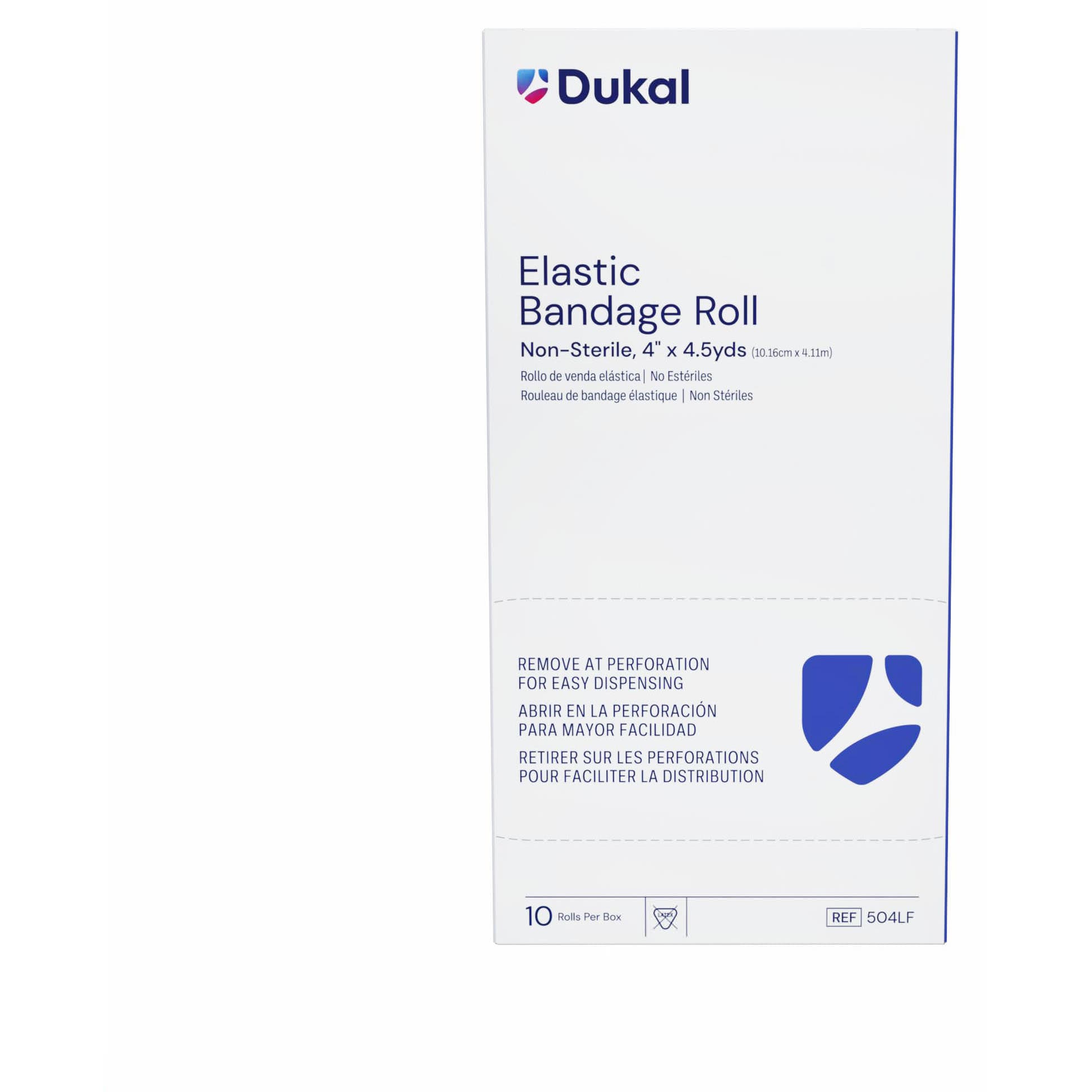 Dukal Elastic Bandage Roll, 4 Inch x 4-1/2 Yard - Case of 50 - Image 1