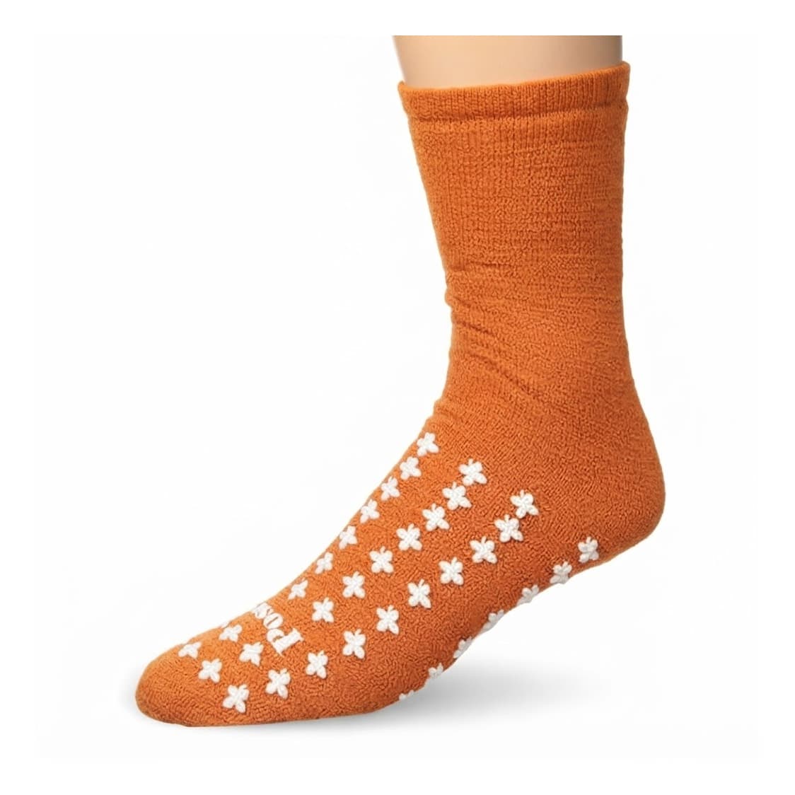 Posey Soft Terry Cloth Fall Management Socks, Large, Orange - Pair - Image 2