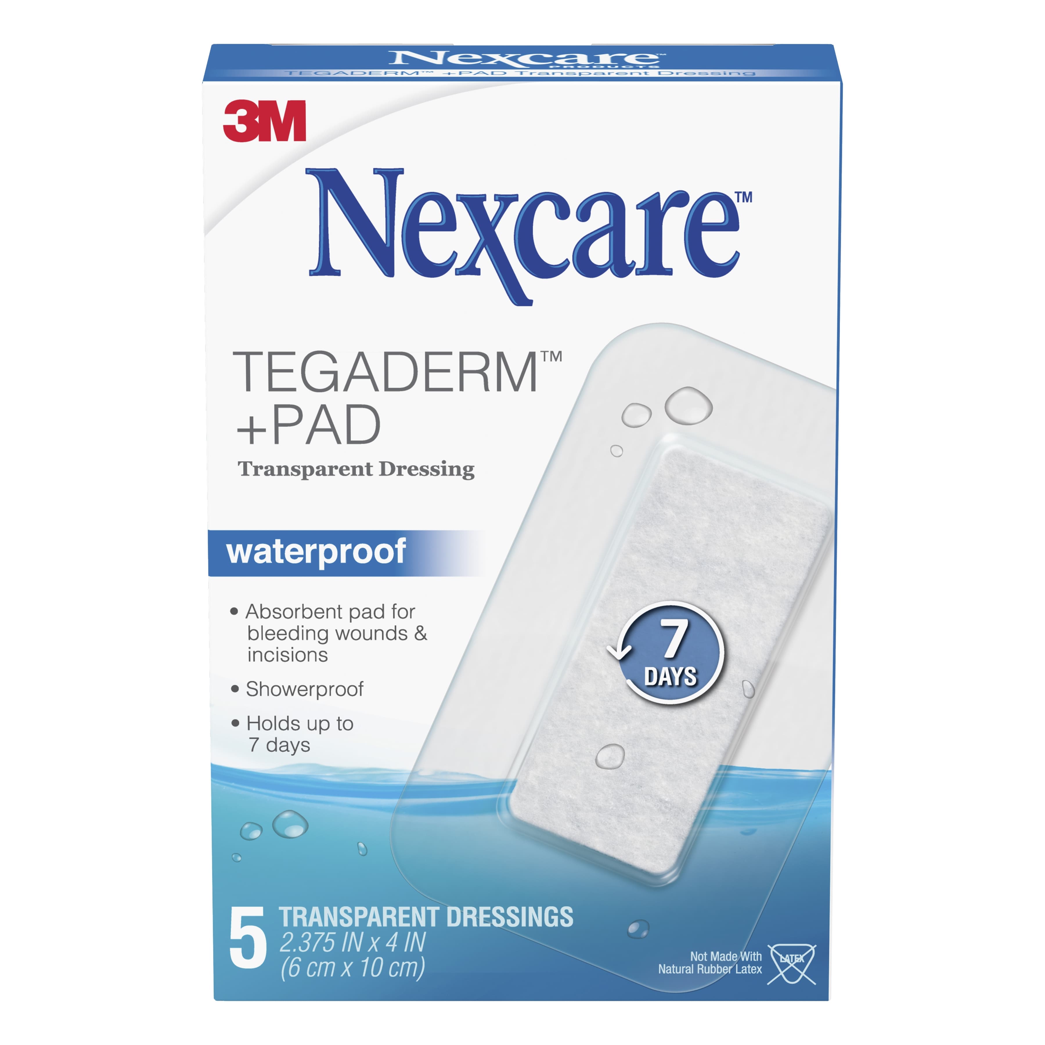 3M Nexcare Tegaderm+Pad Waterproof Transparent Dressing - Case of 60 - Image 1