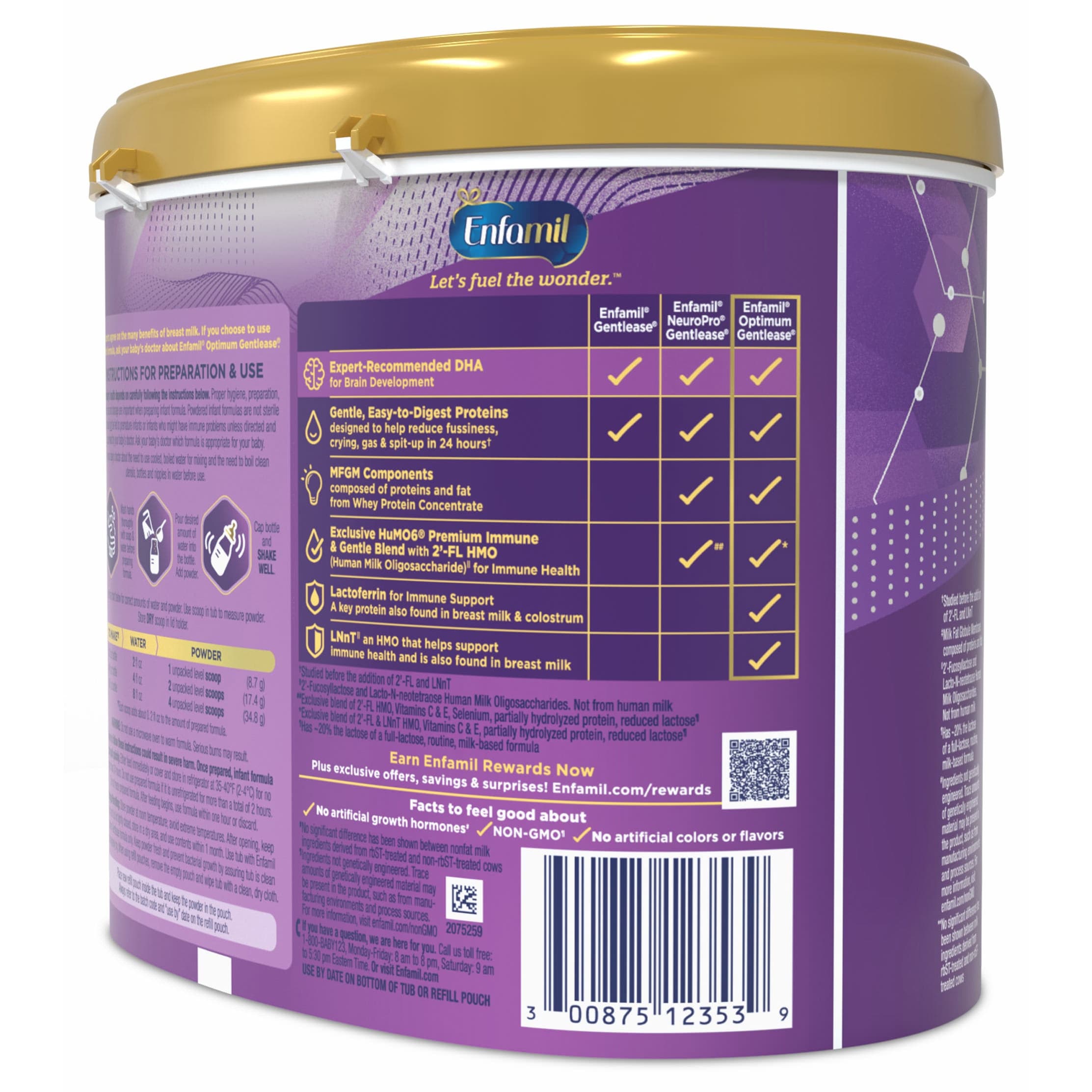 Enfamil Optimum Gentlease Infant Formula Powder - Image 3