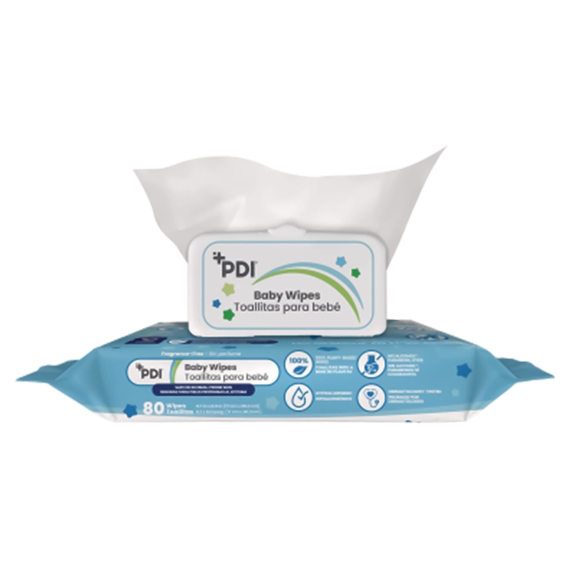 PDI Soft Baby Wipes Unscented - Pack of 80 - Image 1