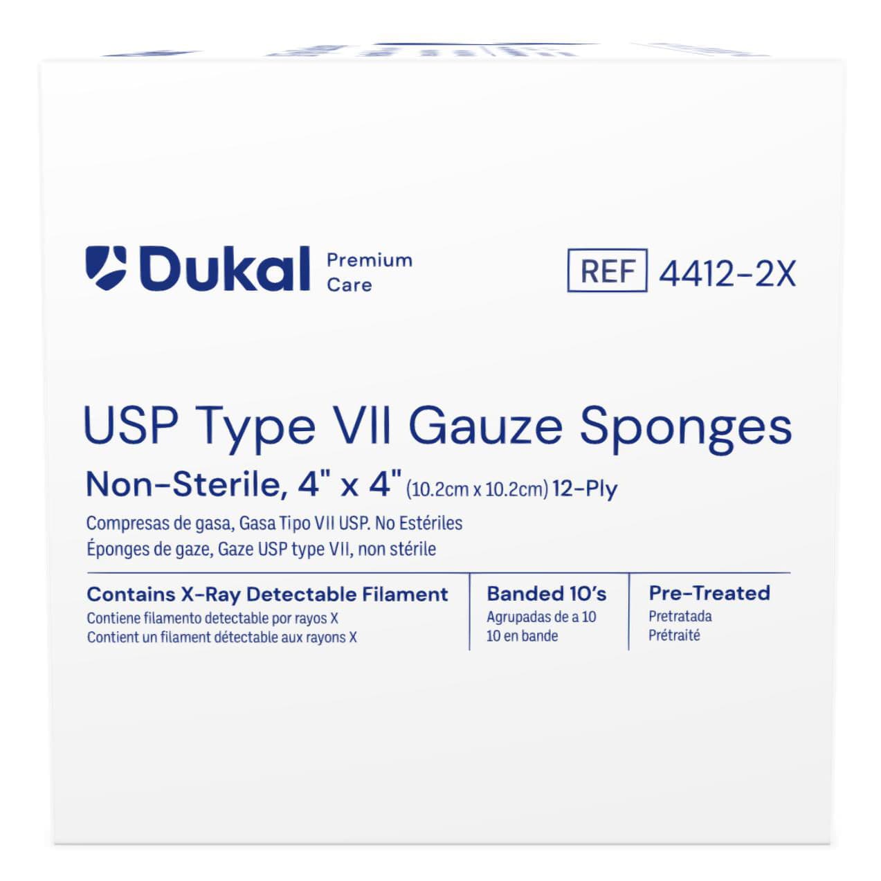 Dukal X-Ray 12-Ply Detectable USP Type VII Gauze Sponges - Image 2