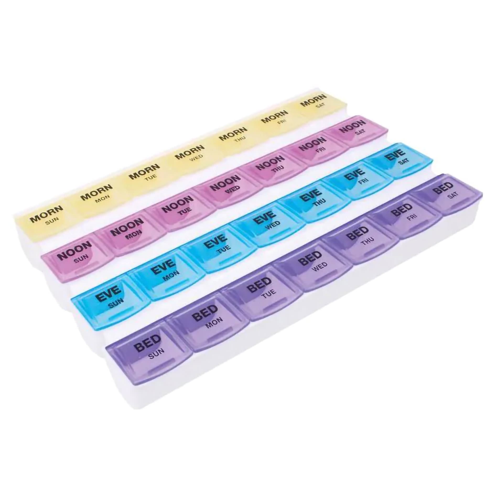 Mediplanner Pill Organizer, 1-1/4 x 5-3/4 x 9-1/4 Inch