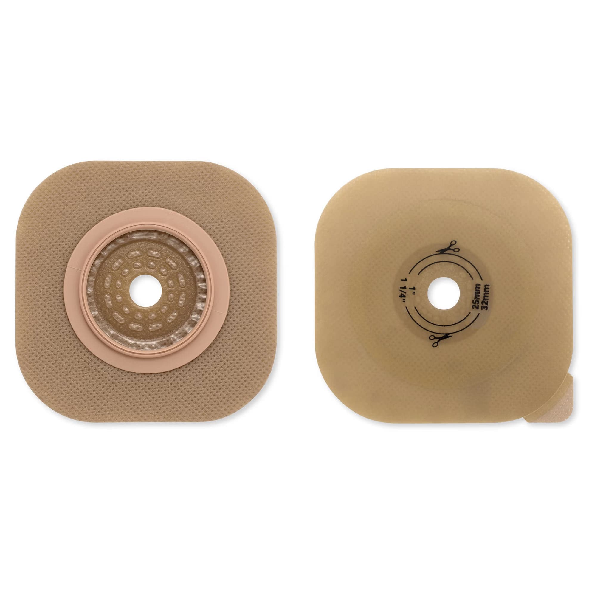 New Image Flat CeraPlus Cut-to-Fit Skin Barrier without Tape, 1-3/4 Inch - Box of 5 - Image 1