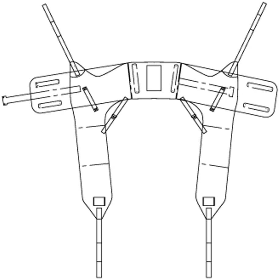 Handicare Dual Access Poly Sling with Side Retention Straps - Child - Image 1