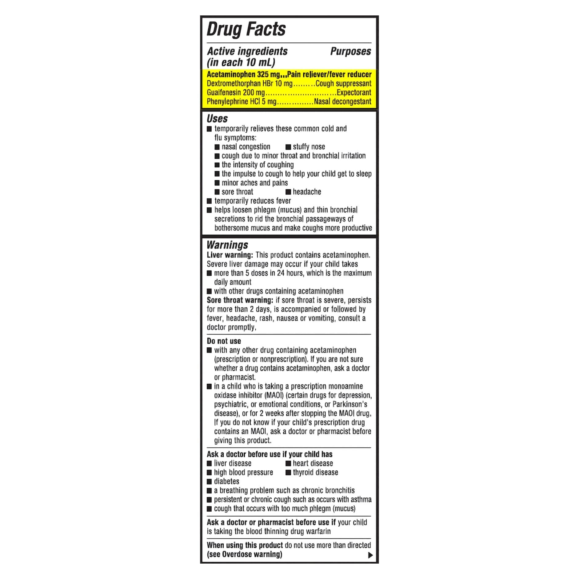Children's Mucinex Cold And Cough Relief Liquid, Mixed Berry Flavor - Image 3