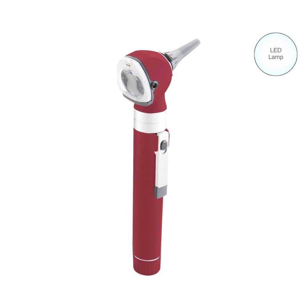 ADC Diagnostix 5111N Pocket Otoscope, Burgundy, LED - Image 1