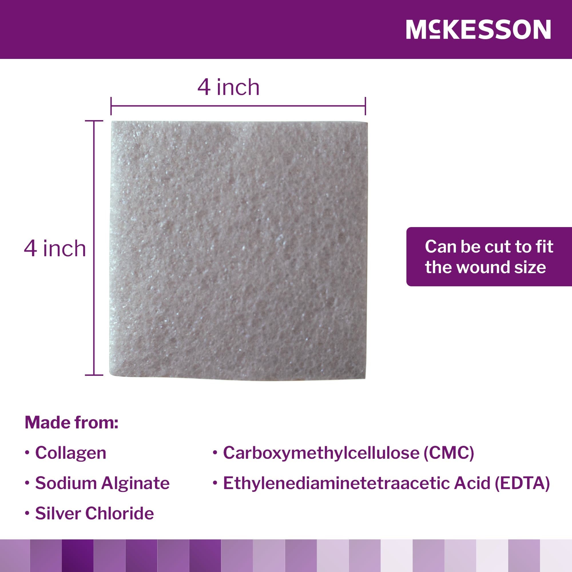 McKesson Silver Collagen Dressing, Sterile - Image 2