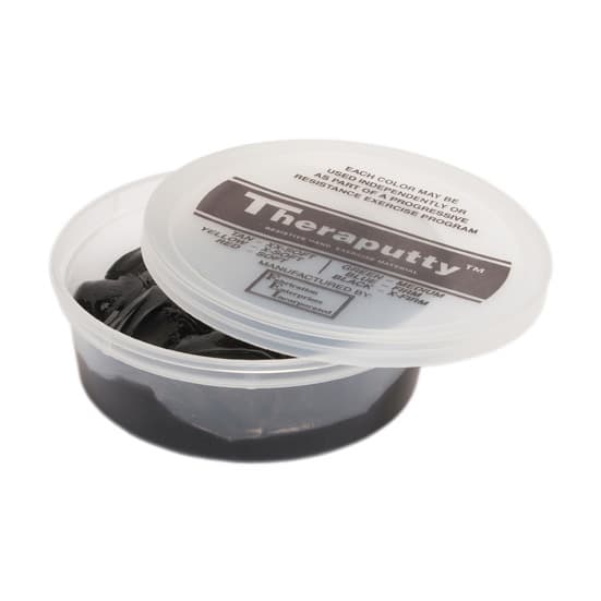 Theraputty Standard Exercise Putty, 4Oz, Black, Extra Firm - Image 1