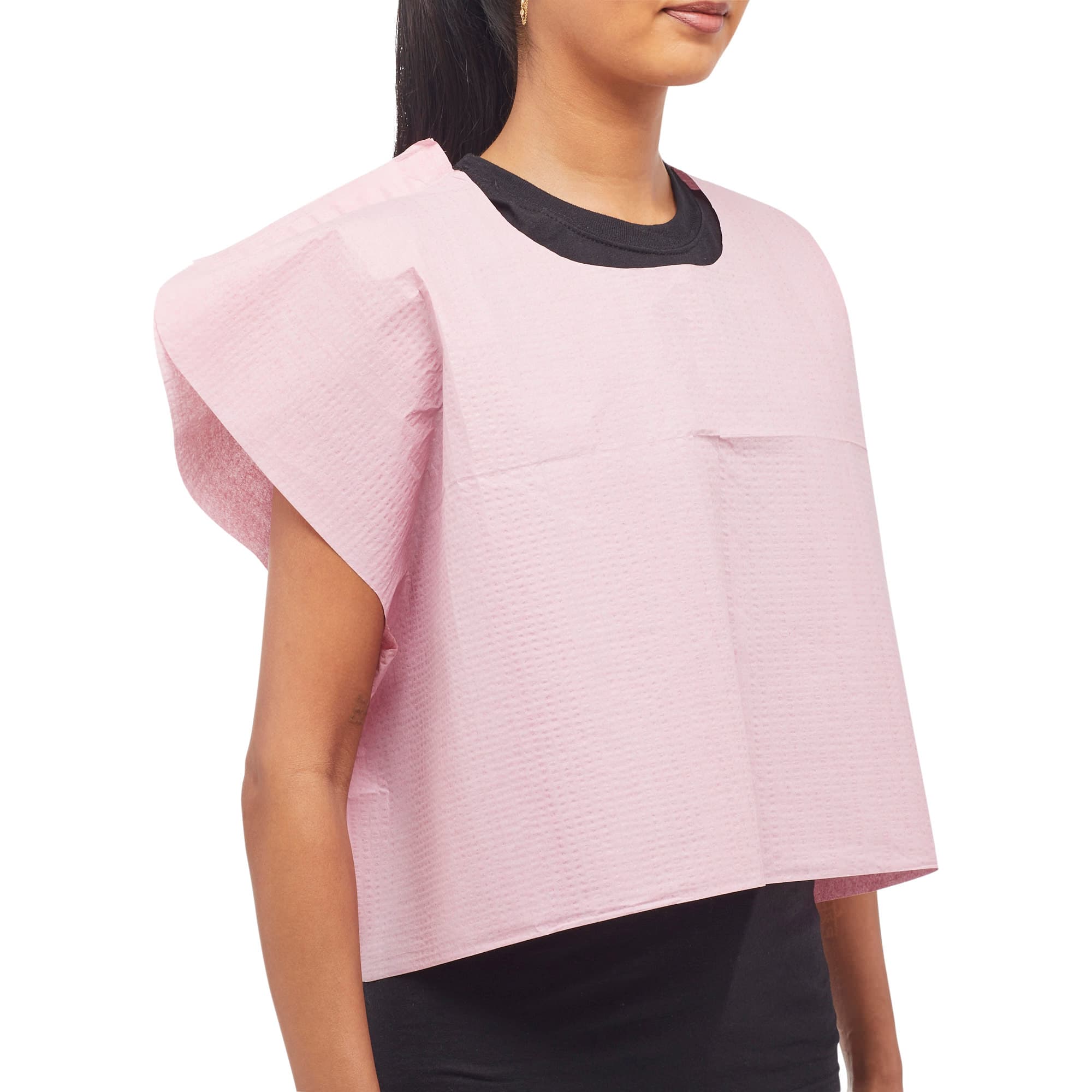 McKesson Front-Back Opening Exam Cape, Mauve, 21 x 30 Inch - Case of 100 - Image 1