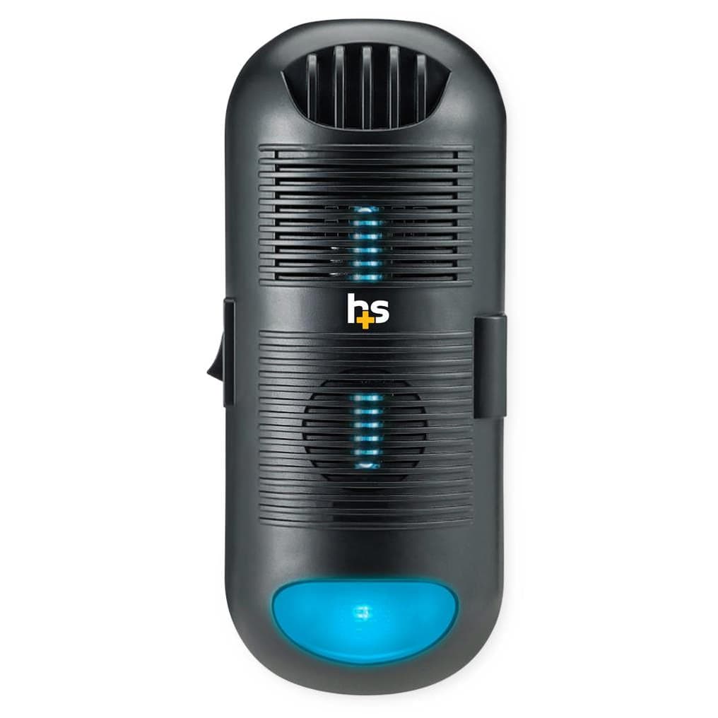 HealthSmart Filterless UV-C Plug-In Air Sanitizer, 2.56 x 1.65 x 6.1 Inch, Black - Each - Image 1